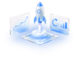 Public launch milestone celebration for a crypto trading platform